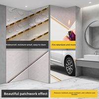 Panel de Pared Decorativo de WPC con Diseño de Mármol Moderno, para Interiores de Hotel, Impermeable, Ignífugo, de Fibra de Bambú, PVC, Insonorizante, Antiestático, Plástico