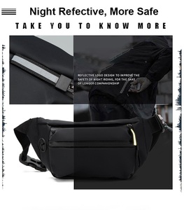 Förderung Großhandel In Lager Wasserdicht Wandern Verstellbaren Riemen Schulter Brust Tasche der Männer Gürtel Taille Tasche - Product Image 4