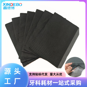Serviette jetable noire en papier pour soins dentaires, serviette pour salon de manucure, tapis de table pour tatouage, serviette dentaire, imperméable et résistante à l'eau - Product Image 3