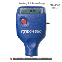 Qnix4500 Jauge d'épaisseur de revêtement haute précision avec écran LCD haute précision et protection IP55
