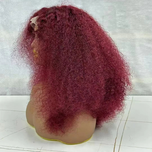 วิกผมหยิกฟู Letsfly Afro แบบเต็มศีรษะ 13x4 Lace Frontal ผมแท้ 100% สี 4/27 #   วิกผมบราซิล 99j แบบยาคิ 18 นิ้ว จัดส่งเร็ว ขายส่ง - Product Image 6