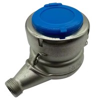 Sortie d'impulsion Nsf Compteur d'eau fileté en acier inoxydable 15mm/20mm Compteur d'eau froide/chaude à impulsion multi-jet