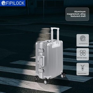 Maletas Fipilock, huella dactilar inteligente y bloqueo aduanero TSA, maleta con ruedas impermeable antirrobo de 20 pulgadas para viajes en avión - Product Image 5