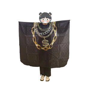 Nouveau produit, cape de coiffure confortable pour salon de coiffure avec logo personnalisé, crochet à pression, nylon imperméable, cape de coiffure pour hommes - Product Image 2