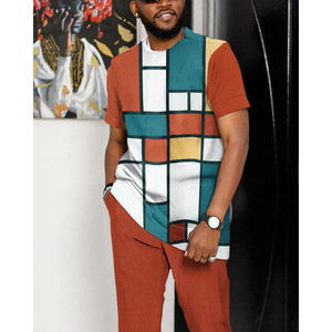 King Mcgreen Star, chándal de verano, <span class=keywords><strong>traje</strong></span> de talla grande, camiseta, pantalones, conjunto de 2 piezas a la moda, pantalones de manga corta <span class=keywords><strong>para</strong></span> hombre, ropa de calle informal - Product Image 1