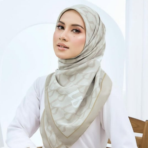 Hijabs en Voile Carré Imprimé Respirant de Haute Qualité en Gros Bandanas Ethniques Élégants pour Femmes Musulmanes Toutes Saisons Logo Personnalisé - Product Image 2