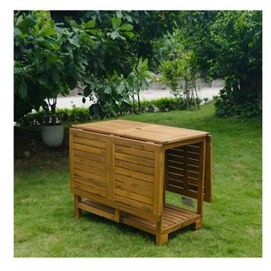 New Furniture Modern Minh Phuoc Furniture Top Acacia Oil Stain <b>Outdoor</b> <b>Bistro</b> Set 9 Garden Set From Vietnam - Product Image 3