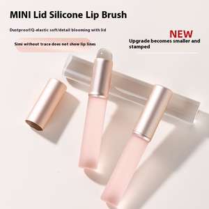 Pincel de silicona para labios con logotipo personalizado con tapa para lápiz labial, máscara de brillo labial, aplicador de corrector, pinceles para maquillaje y sombra de ojos - Product Image 6