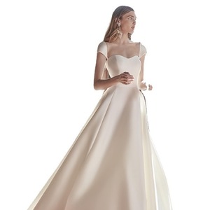 Satin Wedding Dress A-Line Sweetheart Neckline Natural Waistline Simple Solid Color Polyester Fabric 2026 New Style - Product Image 5