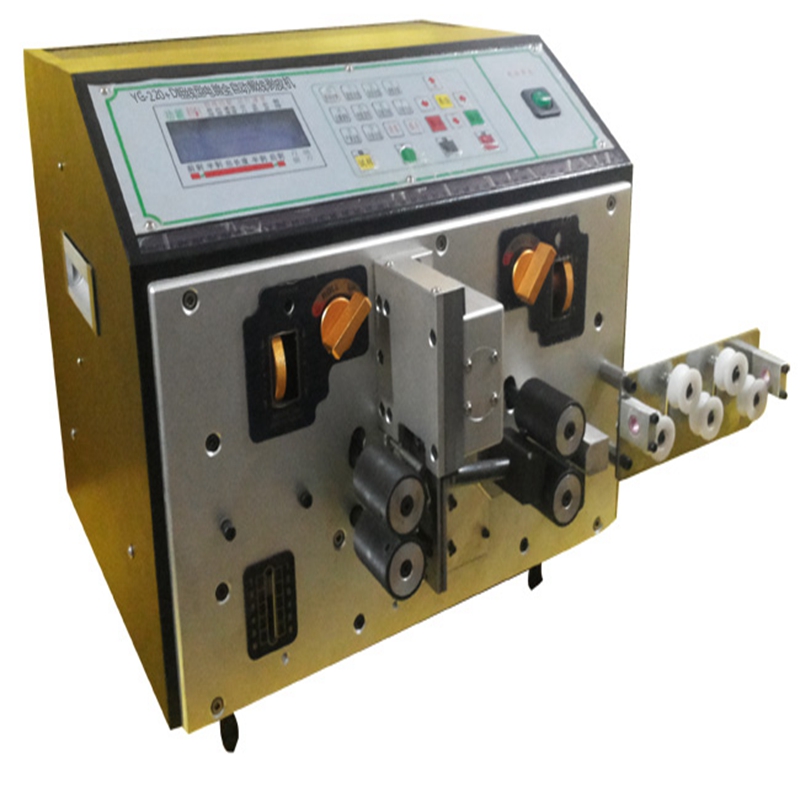 large cable wire type computerized automatic wire and cable cutting and stripping machine