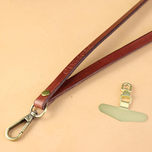 Custom Leather <b>Lanyard</b> Cell Phone Strap Crossbody Body <b>Lanyard</b> Stylish <b>Polyester</b> Fabric ID Card Holder Water Resistant <b>Lanyard</b> - Product Image 4