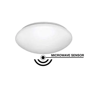 Direct sale 18W Auto on off radar microwave motion sensor led ceiling light for corridor hallway patio yard warehouse