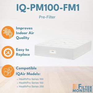 Prefiltro de repuesto personalizado para filtro de aire OEM compatible con prefiltro <span class=keywords><strong>IQAir</strong></span> HeathPro Series Pre-Max - Product Image 2