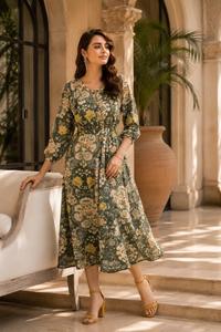 Robe Bohème Décontractée Imprimée pour Femme – Robe d'Été Florale pour Vacances, Fêtes et Tenues Tendance - Product Image 3