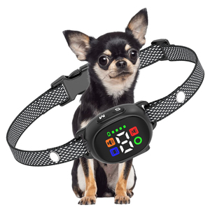 CE FCC 미니 무충격 안전 강아지 짖음 방지 비프 진동 목걸이 IPX7 방수 짖음 방지 훈련 목걸이 소형견용 - Product Image 1