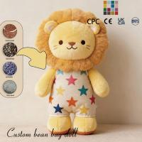 Peluche douce personnalisée en forme de chameau jaune avec gilet étoilé, compagnon de sommeil pour enfants