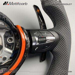 Volante de fibra de carbono forjado con LED personalizado para BMW 330i 440i M2 M3 M4 M5 M6 F10 F30 X3 X5 F15 F16 F18 Serie F 2010-2018 - Product Image 4