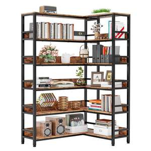 <span class=keywords><strong>Étagère</strong></span> d'angle de style industriel pour épices et rangement alimentaire, cadre en métal, écologique et durable, ameublement pour la maison - Product Image 1