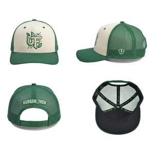 Gorra Trucker Unisex para Senderismo, Camping, Casual, Urbana, con Bordado 3D <span class=keywords><strong>de</strong></span> Hojas UF, <span class=keywords><strong>de</strong></span> Dos Tonos y Malla, para Playa y <span class=keywords><strong>Arena</strong></span> - Product Image 2