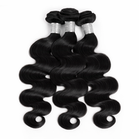 Alibaba Vendor Tissage Body Wave en Cheveux Humains Noir Naturel Double Trame pour Perruques Alibaba Wigs