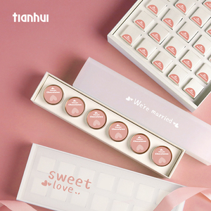 Tianhui sang trọng tùy chỉnh giấy nhựa ngăn kéo đóng gói quà tặng với hộp <span class=keywords><strong>mini</strong></span> cho sô cô la bao bì hộp thiết lập - Product Image 1