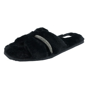 <span class=keywords><strong>Pantofole</strong></span> in Pelliccia da Donna Autunno/Inverno, Design Semplice e Alla Moda con Catena Incrociata, Suole Morbide e Piatte, Scarpe Comode e <span class=keywords><strong>Calde</strong></span> - Product Image 2