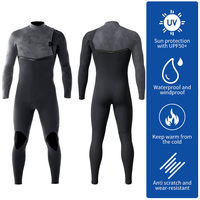 Combinaison de surf en néoprène noire personnalisée pour homme, 3/2mm, 4/3mm, sans fermeture éclair, impression sérigraphique, épaisseurs 3mm, 5mm, 7mm, pour le surf sur roche calcaire