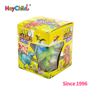 Sucettes et bonbons durs <span class=keywords><strong>2</strong></span>-en-1 personnalisés en gros pour enfants, en forme de dinosaure de dessin animé, multicolores, prêts à consommer, OEM/ODM - Product Image 3