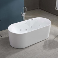Baignoire de massage à remous en acrylique élégante Gurgle pour la rénovation des salles de bain d'hôtel, directement de l'usine