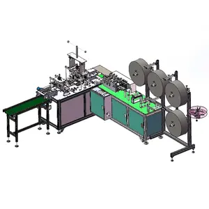 Hohe geschwindigkeit einweg gesicht gesichts chirurgische maske herstellung linie maschine