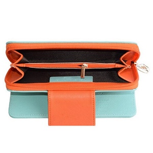 Wholesale Women's Rfid Protect Large Capacity Leather Long Bifold Luxury Zipper Purse Ladies Clutch <b>Wallet</b> - Product Image 2