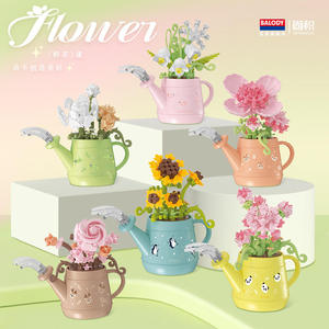 Juego de Bloques de Construcción de Macetas de Flores Mini de Plástico (40 Piezas) - Juguete Educativo para Niñas, Linda Decoración de Escritorio, Regalo con Temática de Animales y Naturaleza - Product Image 6