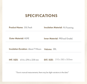 30L Large Capacity PU Foam Insulated Ice Chest for Fishing & Outdoor Adventure - Product Image 4