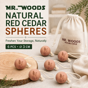 Boules de cèdre 6 pièces, boules en bois aromatiques pour nettoyeurs à sec, tailleurs, rangement de vêtements et de linge, vente en gros - Product Image 3