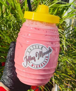 900ml 32oz Customized Logo Vitroleros Mexican Jar Daiquiri Beverage Restaurant Souvenir Juice Drinkwares with Lids and Straws - Product Image 2