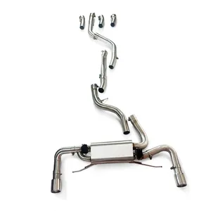 Échappement <span class=keywords><strong>Cat</strong></span>-back pour BMW 225I F22 F23 deux portes 2.0T B48 2020-2022 SS304 tuyau d'échappement de soupape intelligente en acier inoxydable - Product Image 4