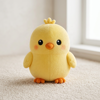 Peluche Poussin Jaune Moelleux en Polyester et Coton PP, Personnalisable, Doux, Certifié CE, ODM OEM, Vente en Gros, Cadeau Promotionnel, Fourniture en Vrac pour Enfants