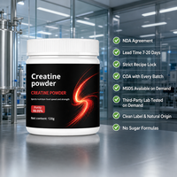 Pilules de créatine monohydrate en marque blanche OEM, pureté 99%, supplément nutritionnel sportif, vente en gros, fabricant, 120g, usine