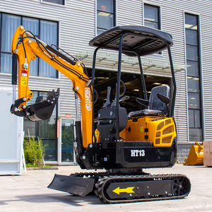 Mini excavadora sobre orugas HT13 usada con ahorro de energía y seguridad con motor y rendimiento estable de 1,3 toneladas a bajo precio - Product Image 3