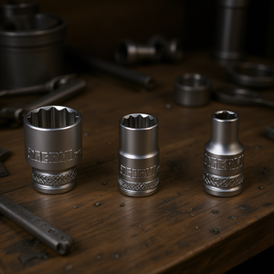 Fervi Polygonal <b>Socket</b> Wrench Normal Series <b>12</b> <b>Point</b> Chrome Vanadium Steel - Product Image 3