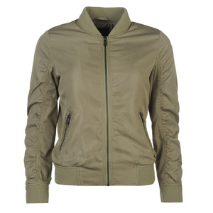 Chaqueta Bomber Softshell para Mujer OEM, Negra, Talla Grande, Duradera, Ligera, de Pana, Tejida, Ecológica, de Poliéster y Elastano, a Cuadros - Product Image 1