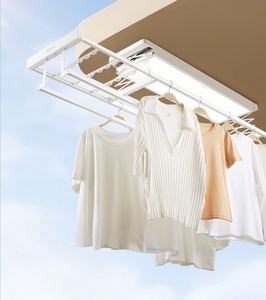 2026 new automatic lifting multifunctional drying rack foldable <b>indoor</b> household balcony electric drying rack - Product Image 1