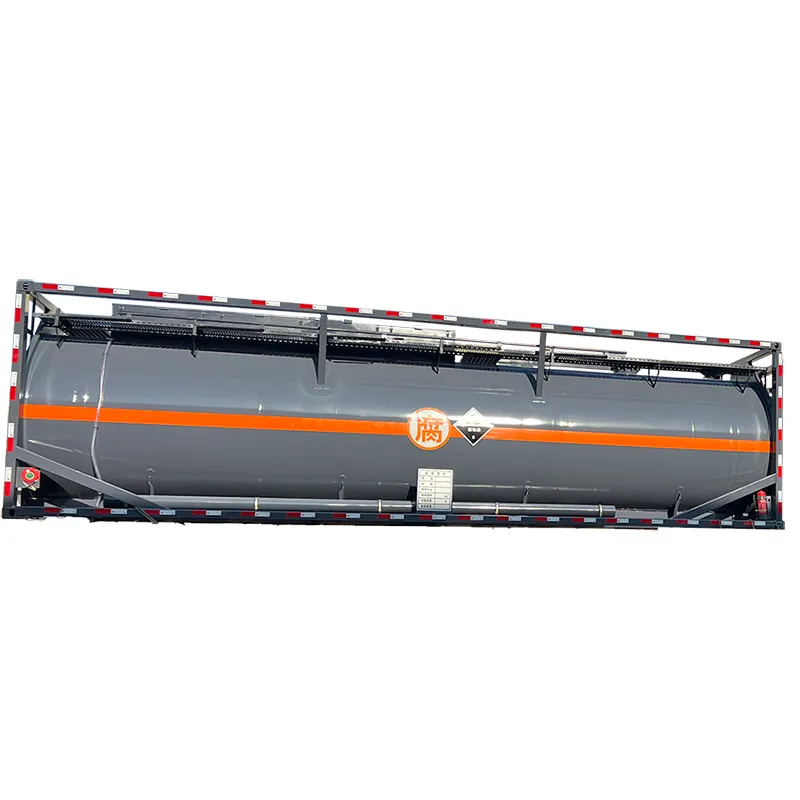 30ft ISO Tank hydrofluoric axit un1790 Tank container chất lỏng hóa chất giao thông vận tải