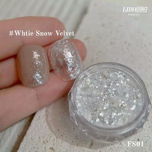 New Arrivals <b>Nail</b> Art Velvet Snow White Flakes Fine <b>Glitter</b> Opal Art <b>Nail</b> White Polarized <b>Nail</b> - Product Image 5