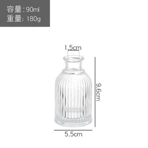 Bouteille de diffuseur de <span class=keywords><strong>roseau</strong></span> en verre de luxe de haute qualité roseaux aromatiques vides pour huile de parfum caractéristique fraîche pour bureau emballé en boîte - Product Image 3