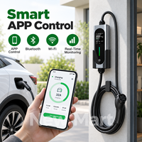 Chargeur intelligent pour véhicules électriques de type 2 CE RoHS 7kW 11kW 22kW 16A 32A 230V 380V APP WiFi Bluetooth Équilibrage de charge Minuterie IP65 IK10 Maison OEM ODM