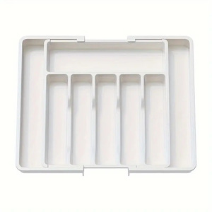 Organizzatore per Cassetti <span class=keywords><strong>da</strong></span> Cucina Multicolore Regolabile Espandibile <span class=keywords><strong>in</strong></span> <span class=keywords><strong>Plastica</strong></span> per Posate e Utensili - Product Image 5