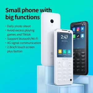 새로운 도착 Qin F21 Pro 2.8 인치 터치 스크린 3GB 32GB 21 키 키패드 입력 4G Volte 키패드 안드로이드 휴대 전화