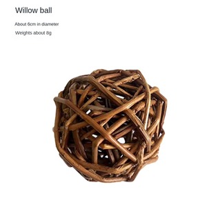 Juguete de Ratán Natural Shengfeng para Roer, Pelota de Hierba para Conejos, Hámsteres, Chinchillas, Suministros para Animales, Juguetes para Mascotas - Product Image 5