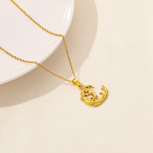 Collar de Acero Inoxidable 304 Dorado con Colgante de Estrella de Mar, Cadena de Eslabones, Concha <span class=keywords><strong>Marina</strong></span>, Cola de Pez, Sirena, para Hombre y Mujer, Joyería Unisex - Product Image 6